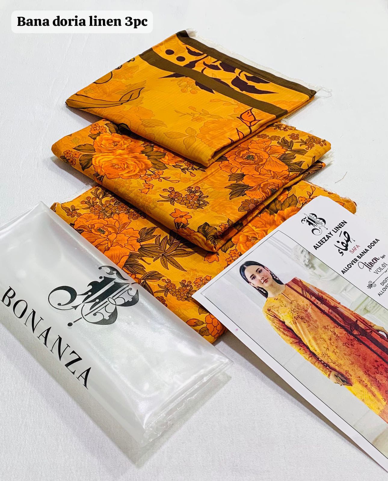 Digital Print BANA DORA 3 Pcs Linen - Image 5
