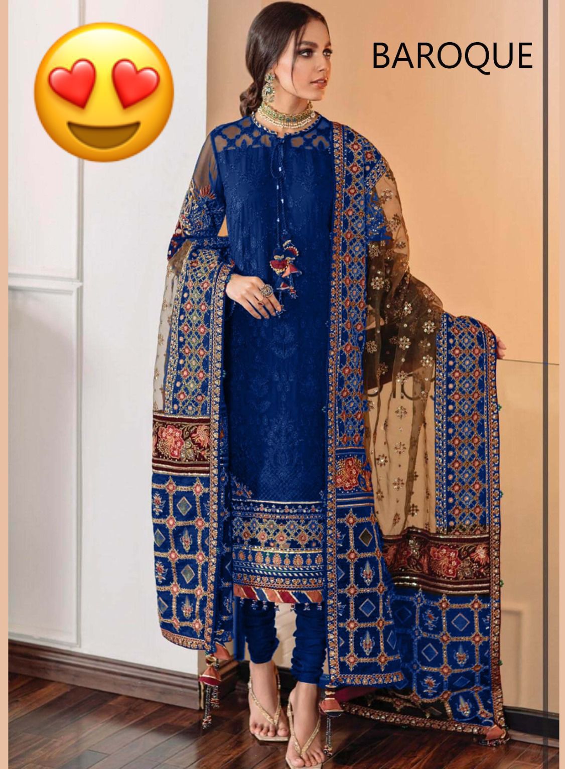 Baroque 3 Piece Organza - Image 5