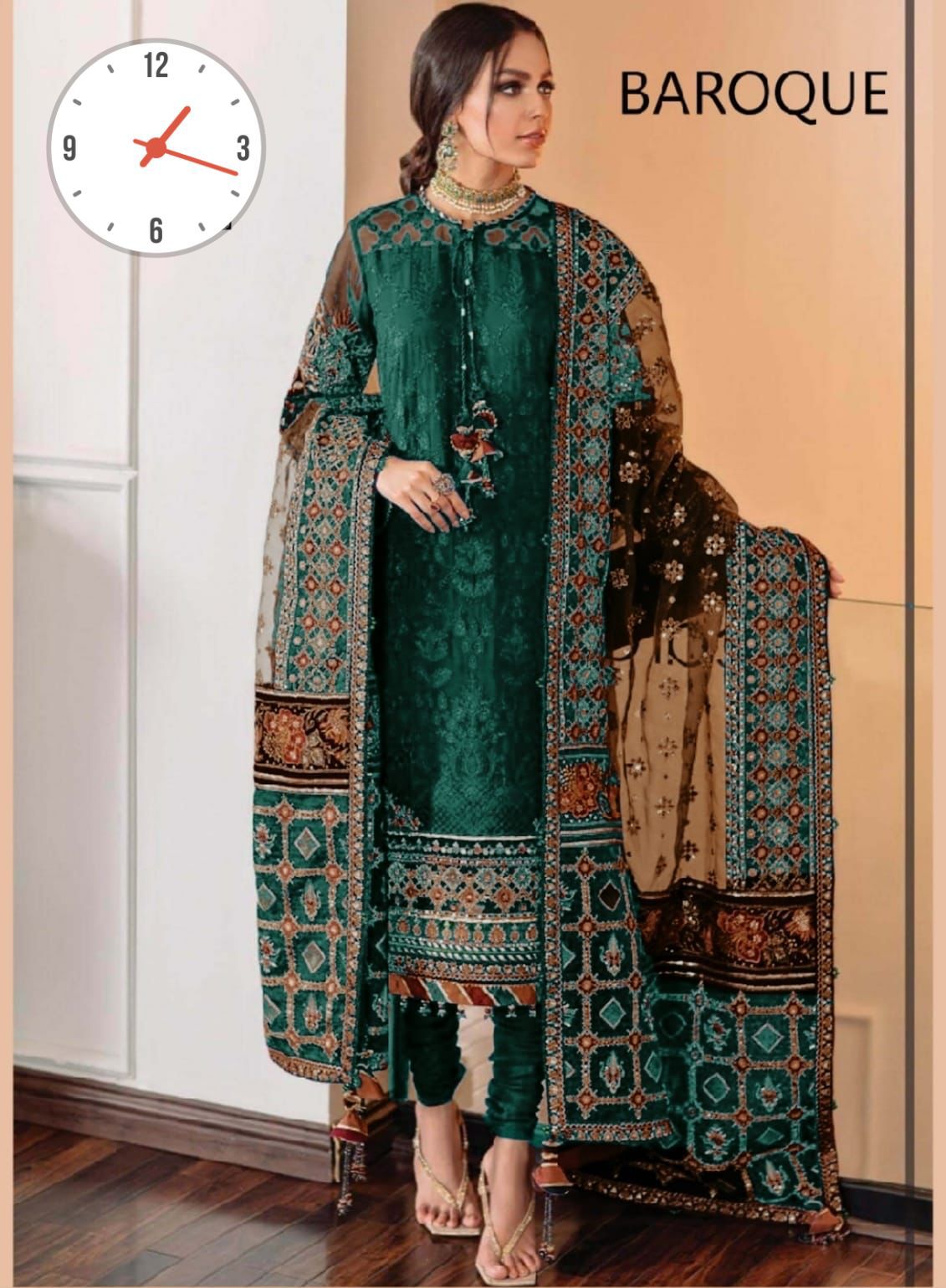 Baroque 3 Piece Organza